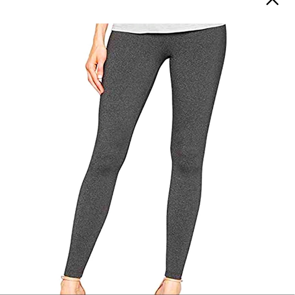 MATTY M Pull On, Thick Stretch Leggings, Charcoal Gray, Size Large.